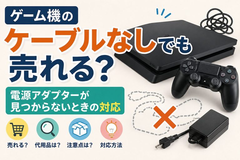 ケーブルなしでも買取できるゲーム機本体の査定イメージ