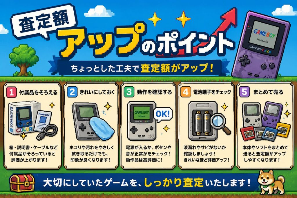 ゲームボーイカラーを宅配買取に出す前に確認したい査定アップのポイント